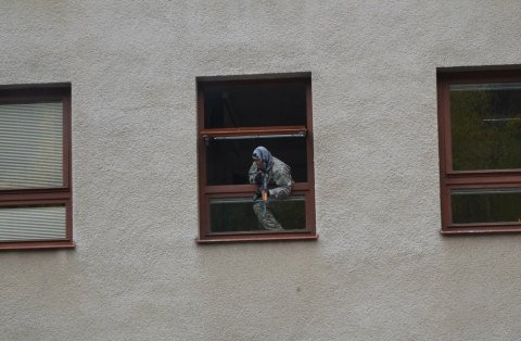 Školu v Kateřinkách napadli teroristé - naštěstí pouze cvičně 